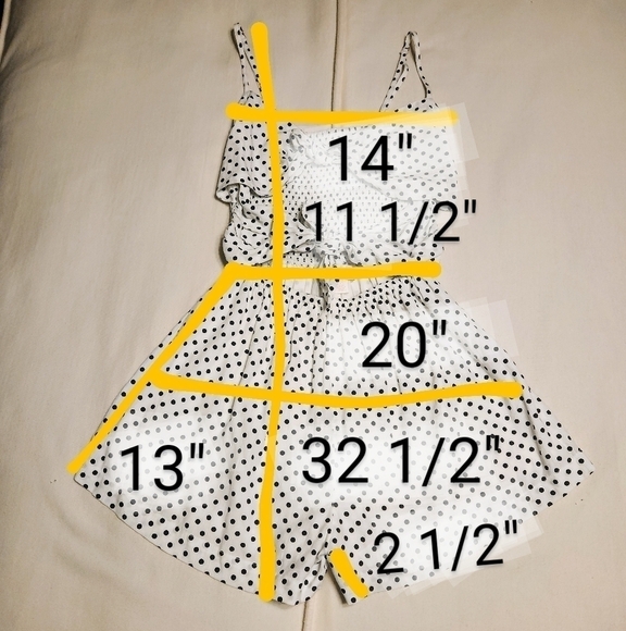 Tori Praver Ariana Polka Dot Romper White Black Small - Picture 12 of 12